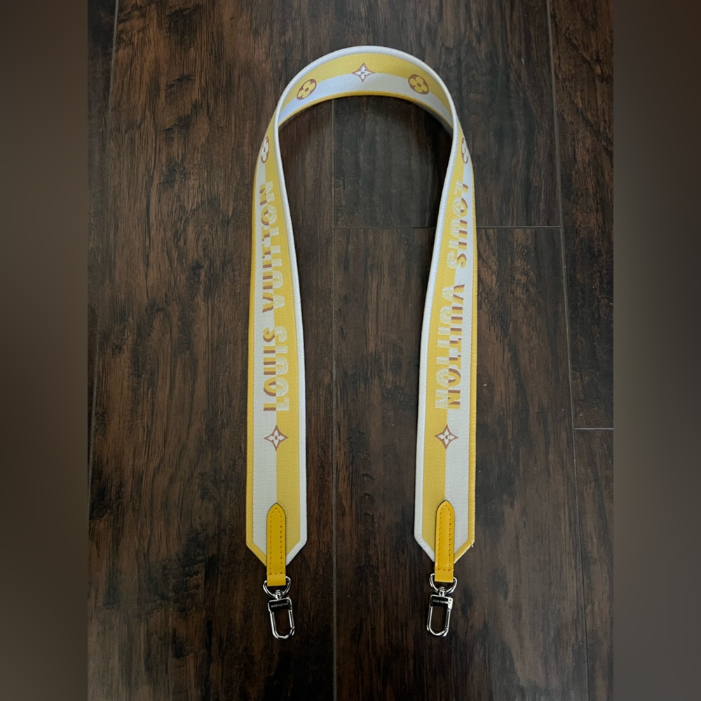 Louis Vuitton Yellow and Cream Bag Strap